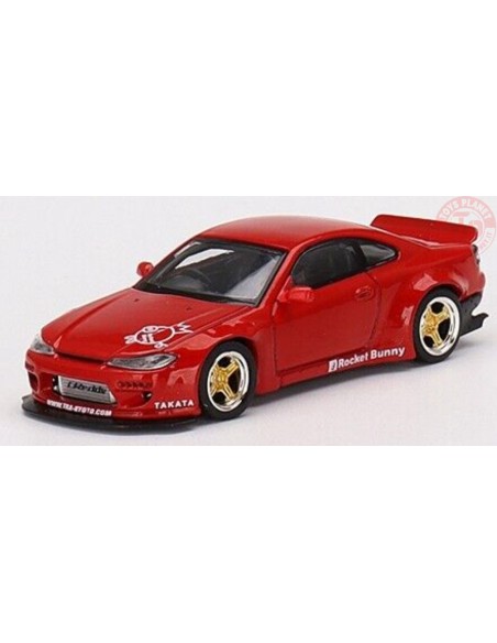 NISSAN SILVIA (S15) ROCKET BUNNY-RED 1/64 MGT00527-R Mini Gt