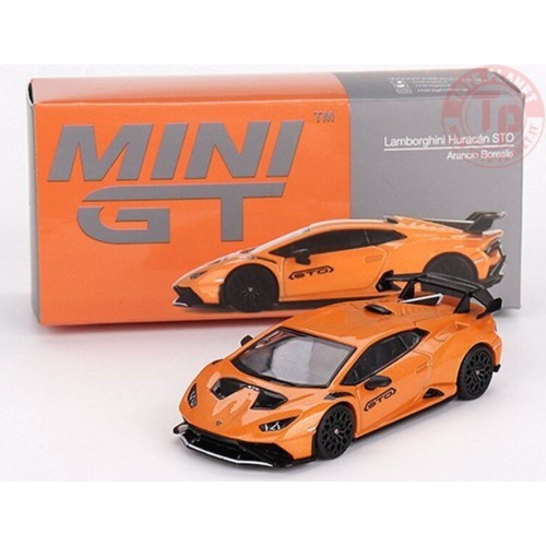 LAMBORGHINI HURACAN STO-ARANCIO BOREALIS 1/64 MGT00511-L Mini Gt