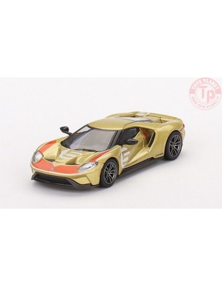 FORD GT HOLMAN MOODY HERITAGE EDITION-GOLD-YELLOW 1/64 MGT00536-L MINI GT