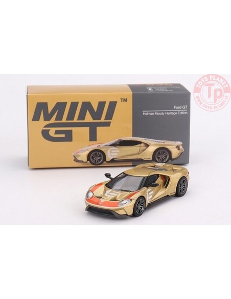 FORD GT HOLMAN MOODY HERITAGE EDITION-GOLD-YELLOW 1/64 MGT00536-L MINI GT
