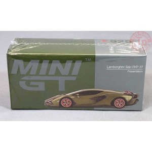 LAMBORGHINI SIAN FKP 37 PRESENTATION-MATT ARMY GREEN 1/64 MGT00529-L Mini Gt