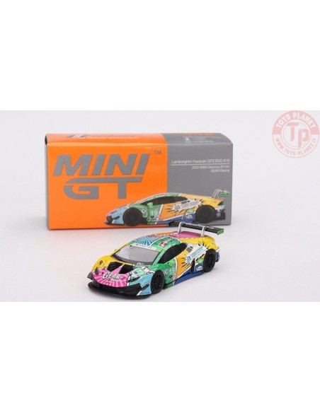 LAMBORGHINI HURACAN GT3 EVO-GEAR RACING 2020 IMSA DAYTONA 24 HRS-MULTICOLOR 1/64 MGT00552-L MINI GT