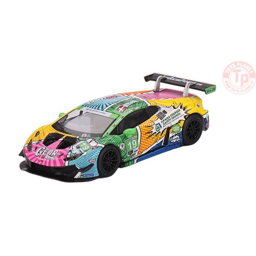 LAMBORGHINI HURACAN GT3 EVO-GEAR RACING 2020 IMSA DAYTONA 24 HRS-MULTICOLOR 1/64 MGT00552-L MINI GT