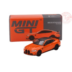 BMW M4 M-PERFORMANCE (G82)-FIRE ORANGE 1/64 MGT00526-L Mini Gt