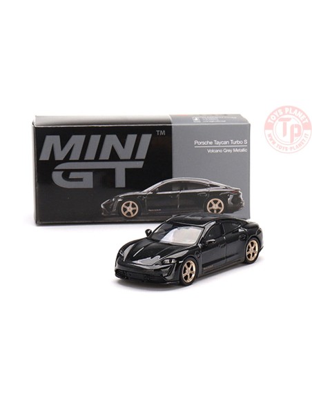 PORSCHE TAYCAN TURBO S-VOLCANO GREY METALLIC 1/64 MGT00433-L Mini Gt