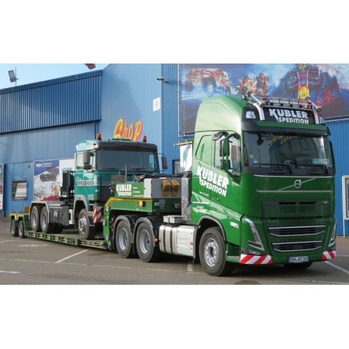 VOLVO FH5 GLOBETROTTER XL 6X4 NOOTEBOOM EURO-PX LOW LOADER 2 - AXLE KÜBLER SPEDITION WSI 01-4059 WSI MODELS