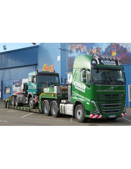 VOLVO FH5 GLOBETROTTER XL 6X4 NOOTEBOOM EURO-PX LOW LOADER 2 - AXLE KÜBLER SPEDITION WSI 01-4059 WSI MODELS