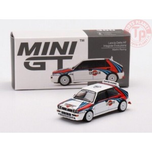 LANCIA DELTA HF INTEGRALE EVOLUZIONE-MARTINI RACING-WHITE/RED/BLUE LEFT HAND DRIVE 1/64 MGT00300-L MINI GT