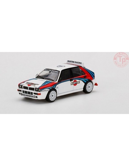 LANCIA DELTA HF INTEGRALE EVOLUZIONE-MARTINI RACING-WHITE/RED/BLUE LEFT HAND DRIVE 1/64 MGT00300-L Mini Gt