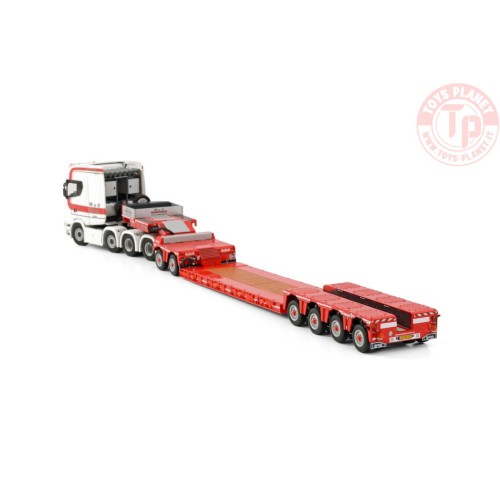 SCANIA S HIGHLINE 8X4 LOWLOADER - 4 AXLE + DOLLY - 2 AXLE MUD GRONDWERKEN WSI 01-3988 WSI MODELS
