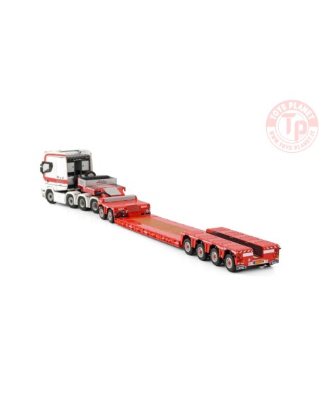 SCANIA S HIGHLINE 8X4 LOWLOADER - 4 AXLE + DOLLY - 2 AXLE MUD GRONDWERKEN WSI 01-3988 WSI MODELS