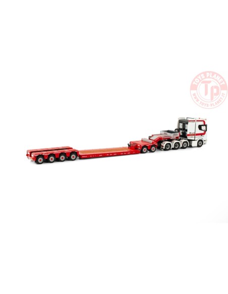 SCANIA S HIGHLINE 8X4 LOWLOADER - 4 AXLE + DOLLY - 2 AXLE MUD GRONDWERKEN WSI 01-3988 WSI MODELS