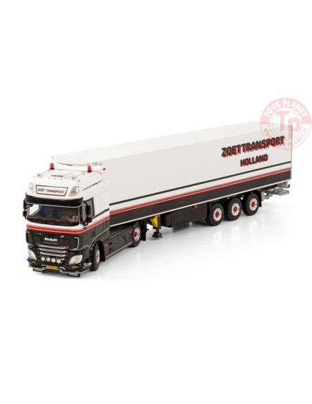 DAF XF SUPER SPACE CAB MY2017 4X2 REEFER TRAILER - 3 AXLE Peter Zoet Transport WSI 01-4008 WSI MODELS DAF XF SUPER SPACE CAB MY2017 4X2 REEFER TRAILER - 3 AXLE Peter Zoet Transport WSI 01-4008 WSI MODELS