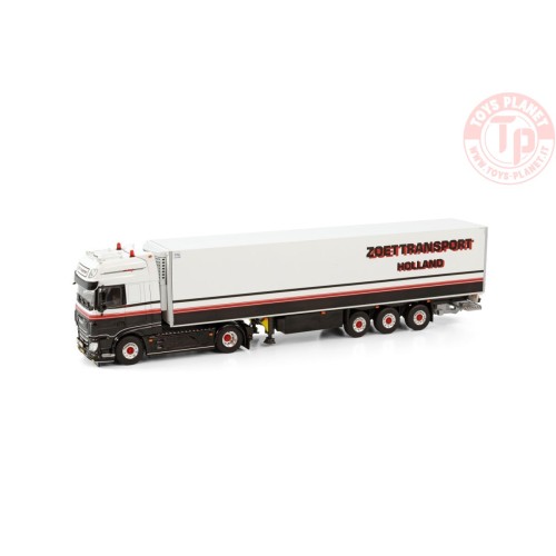 DAF XF SUPER SPACE CAB MY2017 4X2 REEFER TRAILER - 3 AXLE Peter Zoet Transport WSI 01-4008 WSI MODELS