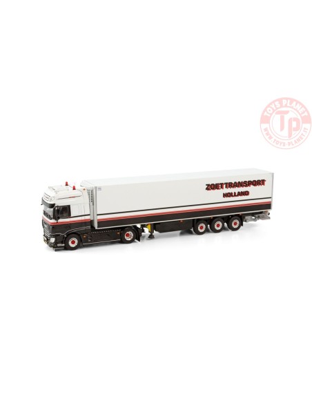 DAF XF SUPER SPACE CAB MY2017 4X2 REEFER TRAILER - 3 AXLE Peter Zoet Transport WSI 01-4008 WSI MODELS