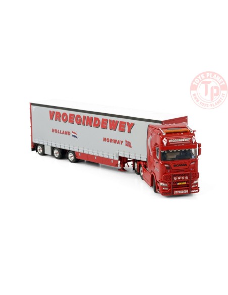 SCANIA S HIGHLINE CS20H 6X2 TAG AXLE BOX TRAILER SEMI - 3 AXLE VROEGINDEWEY WSI 01-3956 WSI MODELS SCANIA S HIGHLINE CS20H 6X2 TAG AXLE BOX TRAILER SEMI - 3 AXLE VROEGINDEWEY WSI 01-3956 WSI MODELS