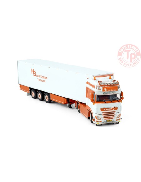 DAF XF SUPER SPACE CAB MY2017 4X2 REEFER TRAILER - 3 AXLE H.B. van Komen WSI 01-4020 WSI MODELS DAF XF SUPER SPACE CAB MY2017 4X2 REEFER TRAILER - 3 AXLE H.B. van Komen WSI 01-4020 WSI MODELS