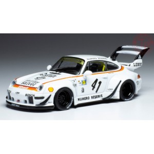 PORSCHE RWB 993 LBWK WHITE/DECALS 1:43 IXO MOC322 IXO