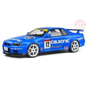 NISSAN GT-R (R34) STREETFIGHTER CALSONIC TRIBUTE 2000 BLUE 1:18 SL1804307 SOLIDO
