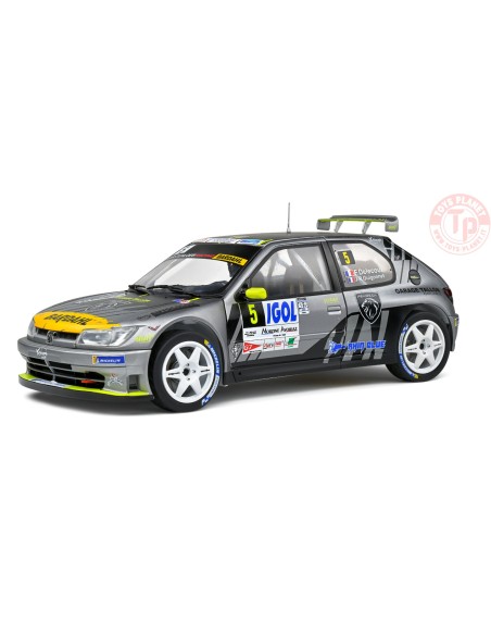 PEUGEOT 306 MAXI TEAM SEBASTIAN LOEB RACING N 5 RALLY MONT BLANC 2021 F.DELECOUR - J.R.GUIGONNET 1:18 SL1808302 SOLIDO
