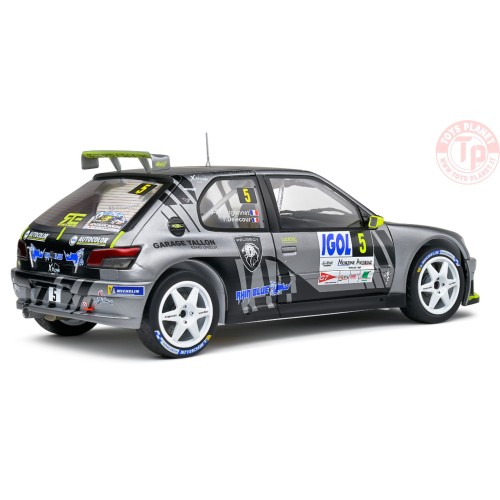 PEUGEOT 306 MAXI TEAM SEBASTIAN LOEB RACING N 5 RALLY MONT BLANC 2021 F.DELECOUR - J.R.GUIGONNET 1:18 SL1808302 SOLIDO