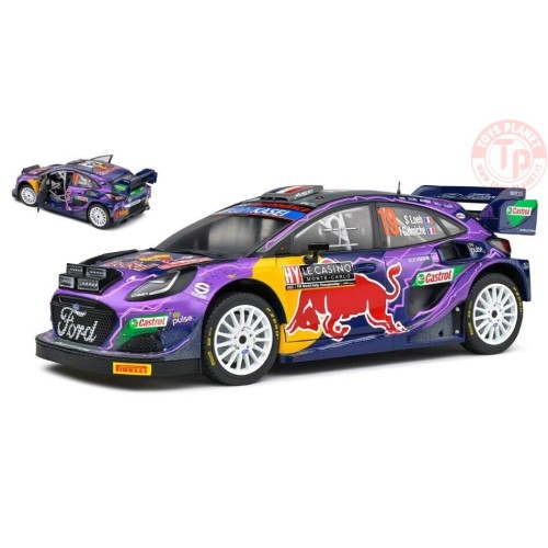 FORD ENGLAND PUMA RALLY1 RED BULL TEAM FORD WORLD RALLY M-SPORT N 19 WINNER RALLY MONTECARLO 2022 S.LOEB - I.GALMICHE 1:18 SL...