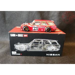 DATSUN KAIDO 510 WAGON CARBON FIBER V2-RED 1/64 KHMG063 Mini Gt