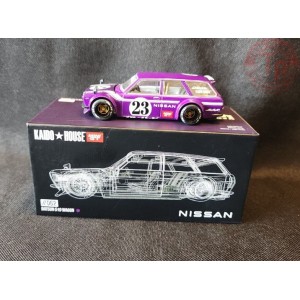 DATSUN KAIDO 510 WAGON CARBON FIBER V1-PURPLE 1/64 KHMG062 Mini Gt