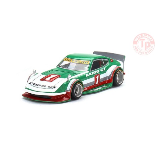 DATSUN KAIDO FAIRLADY Z KAIDO GT V2-GREEN/WHITE/RED 1/64 KHMG030 Mini Gt