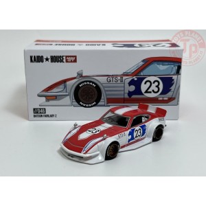 NISSAN FAIRLADY Z KAIDO GT OMORI WORKS-WHITE/BLUE/RED 1/64 KHMG046 Mini Gt