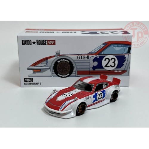 NISSAN FAIRLADY Z KAIDO GT OMORI WORKS-WHITE/BLUE/RED 1/64 KHMG046 Mini Gt