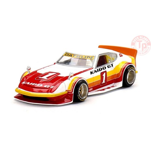 DATSUN KAIDO FAIRLADY Z KAIDO GT V1-WHITE/RED/ORANGE 1/64 KHMG029 MINI GT