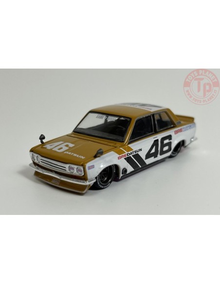 DATSUN 510 STREET BRE510 V3-YELLOW/WHITE 1/64 KHMG052 Mini Gt