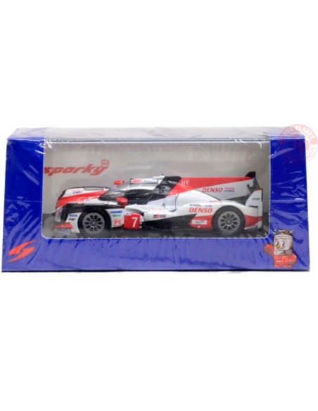 TOYOTA TS050 HYBRID NO.7 TOYOTA GAZOO RACING 2ND 24H LE MANS 2018-M.CONWAY/K.KOBAYASHI/J.M,LOPEZ 1/64 SPA-Y134 SPARK 1:64