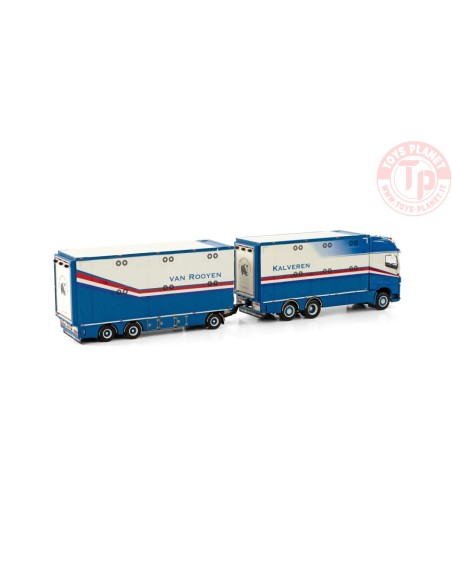 VOLVO FH4 GLOBETROTTER XL 6X2 TAG AXLE RIGED RESIN COMBI - 6 AXLE VAN ROOYEN KALVEREN WSI 01-3770 WSI MODELS