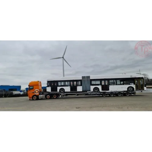 DAF XF MY2017 6X2 TWINSTEER SEMI LOW LOADER - 4 AXLE V.d. Vlist Twente WSI 01-3626 WSI MODELS