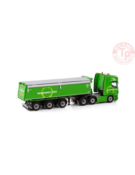 SCANIA R HIGHLINE 6X4 HALFPIPE TIPPER TRAILER - 3 AXLE HEUVELMAN GSO WSI 01-4063 WSI MODELS SCANIA R HIGHLINE 6X4 HALFPIPE TIPPER TRAILER - 3 AXLE HEUVELMAN GSO WSI 01-4063 WSI MODELS