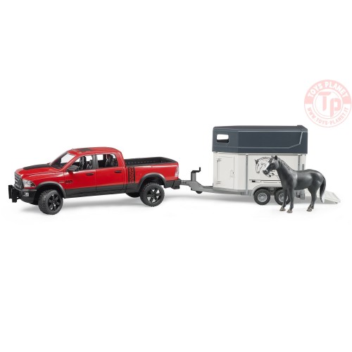 RAM 2500 Power Wagon con rimorchio per cavalli BRUDER 02501 BRUDER