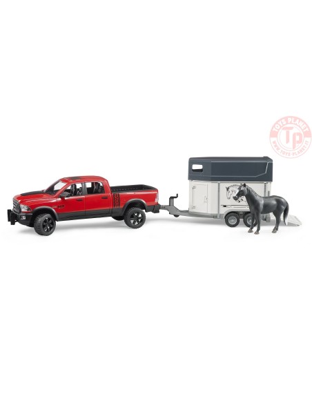 RAM 2500 Power Wagon con rimorchio per cavalli BRUDER 02501 BRUDER RAM 2500 Power Wagon con rimorchio per cavalli BRUDER 02501 BRUDER
