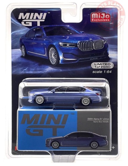 BMW ALPINA B7 XDRIVE-ALPINE BLUE METALLIC 1/64 MGT00471-MJ Mini Gt