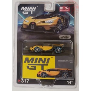 BUGATTI VISION GRAN TURISMO-YELLOW/BLACK 1/64 MGT00317-MJ Mini Gt