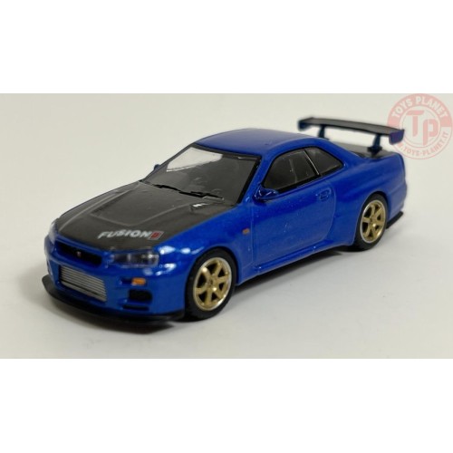 NISSAN SKYLINE GT-R TOP SECRET-BAYSIDE BLUE 1/64 MGT00531-R MINI GT