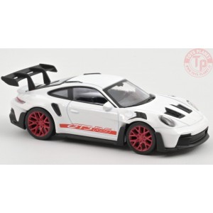 PORSCHE 911 GT3 RS 2022 WHITE WITH RED STICKERS JET CAR 1:43 NV750044 NOREV