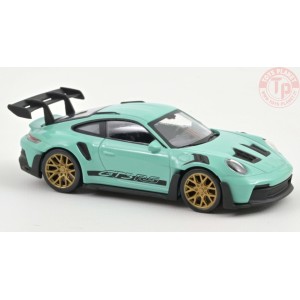 PORSCHE 911 GT3 RS 2022 MINT GREEN WITH BLACK STICKERS JET CAR 1:43 NV750045 NOREV