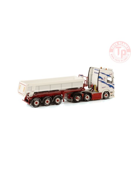 SCANIA CR20H HIGHLINE 6X2 HALFPIPE TIPPER TRAILER - 3 AXLE MARTEMOEN WSI 01-4067 WSI MODELS SCANIA CR20H HIGHLINE 6X2 HALFPIPE TIPPER TRAILER - 3 AXLE MARTEMOEN WSI 01-4067 WSI MODELS