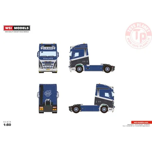 VOLVO FH5 GLOBETROTTER XL 4X2 ROLAND DE BLOCK WSI 01-4056 WSI MODELS