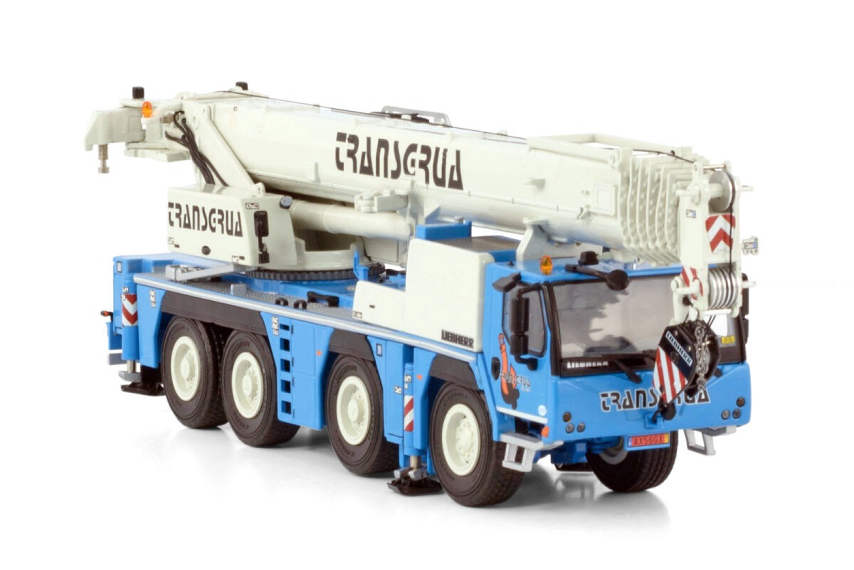 Grue Liebherr LTM 1300 Sarens - 1/50 WSI - Miniature Métal Blanc Occasion