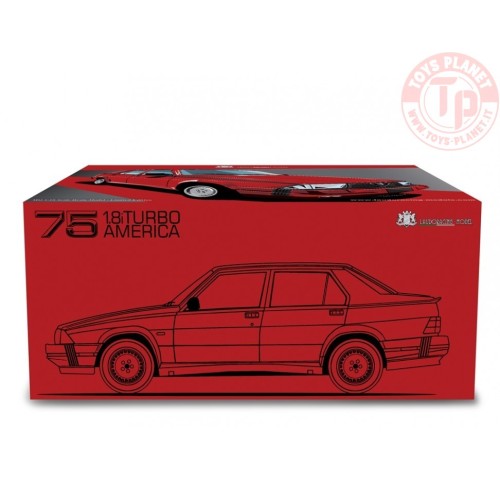 ALFA 75 1.8I TURBO AMERICA 1986 1:18 LM087F LAUDORACING