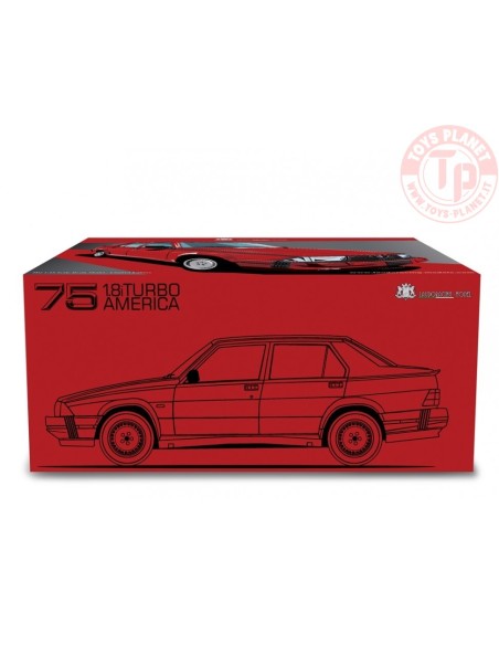 ALFA 75 1.8I TURBO AMERICA 1986 1:18 LM087F LAUDORACING ALFA 75 1.8I TURBO AMERICA 1986 1:18 LM087F LAUDORACING