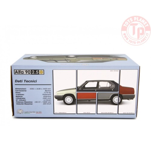 ALFA ROMEO ALFA 90 2.5 INIEZIONE QUADRIFOGLIO ORO E.E. 1985 - ROSSO - 1:18 LM133D LAUDORACING